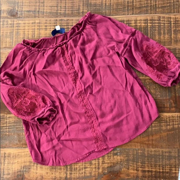 Blue Rain maroon blouse - Picture 1 of 7